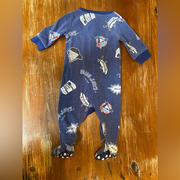 Arborist Toronto Blue Jays PJs.  0-6 months sleeper from Drake General Store. - Picture 2 of 3